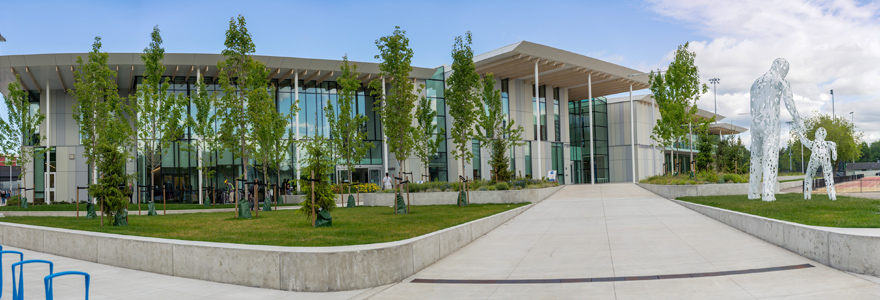 Exterior view of Minoru Centre for Active Living